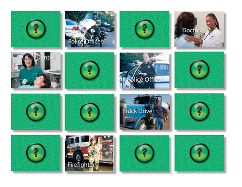 Careers Memory Card Game