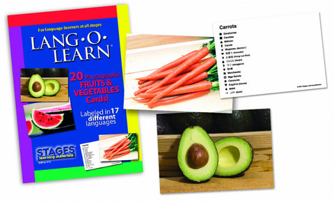 Lang-O-Learn Fruits & Vegetables Cards